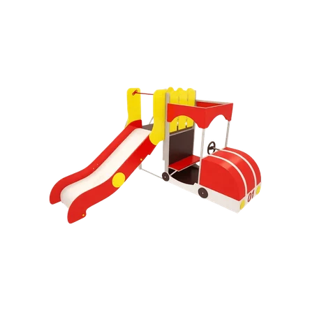 ИК-19 Игровой комплекс Пожарная машинка, площадка 0,9